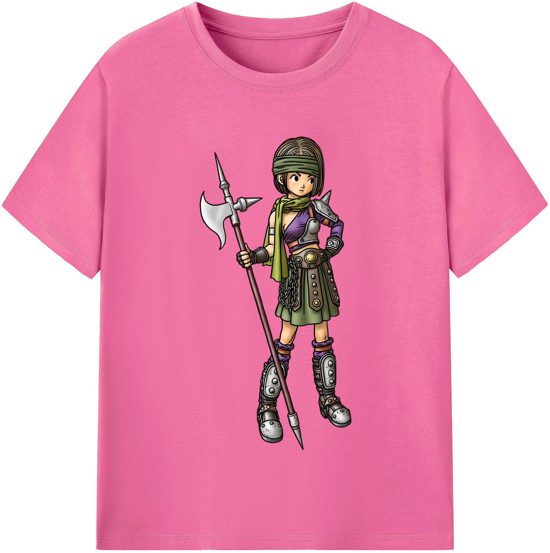 （画像用） ドラゴンクエスト Doragon Kuesuto Dragon Quest レディースカジュアルプリントTシャツ（綿100％）